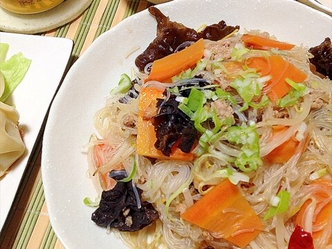 ラーメンスープで簡単味キマ！たっぷり野菜の塩春雨